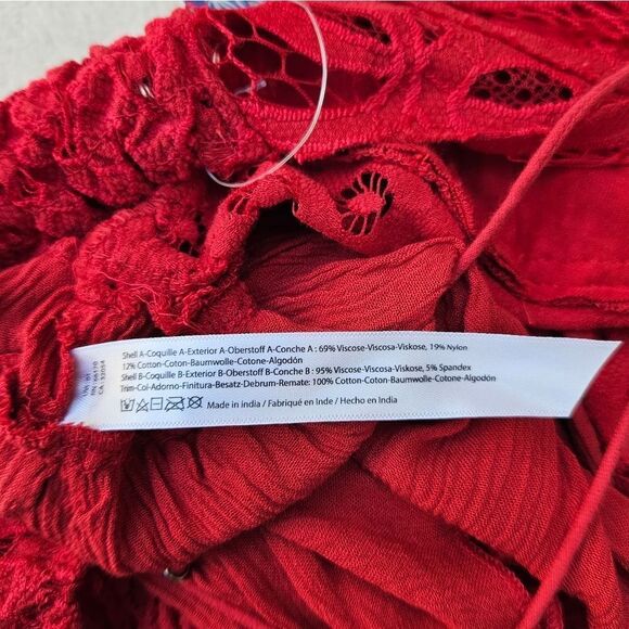 Free People Adella Cami Red Top - Picture 7 of 11